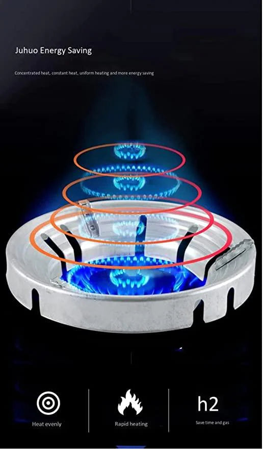 Gas Stove Cover Gas Stove Energy Saving Cover Disk Fire Reflection Windproof Stand(Pack of 2)