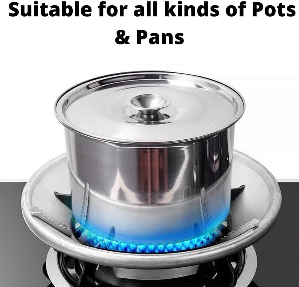 Gas Stove Cover Gas Stove Energy Saving Cover Disk Fire Reflection Windproof Stand(Pack of 2)