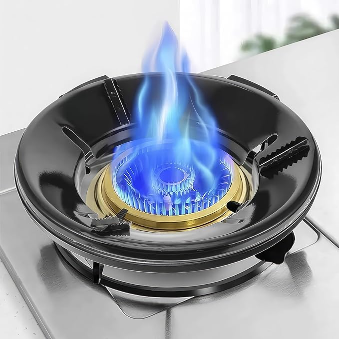 Gas Stove Cover Gas Stove Energy Saving Cover Disk Fire Reflection Windproof Stand(Pack of 2)