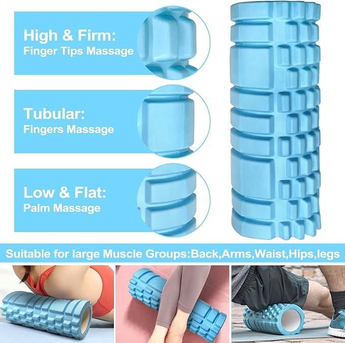 Deep Tissue Massage  Body and Back Pain Foam Roller for Exercise